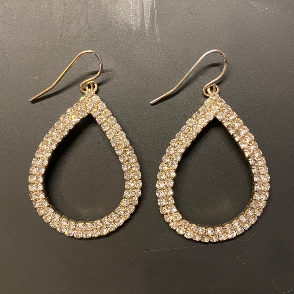 Faux diamond earrings